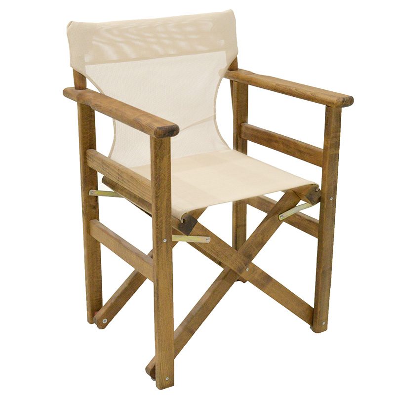 Nexus professional perforated cloth for director's armchair ecru pvc 45/57x1x78,5cm