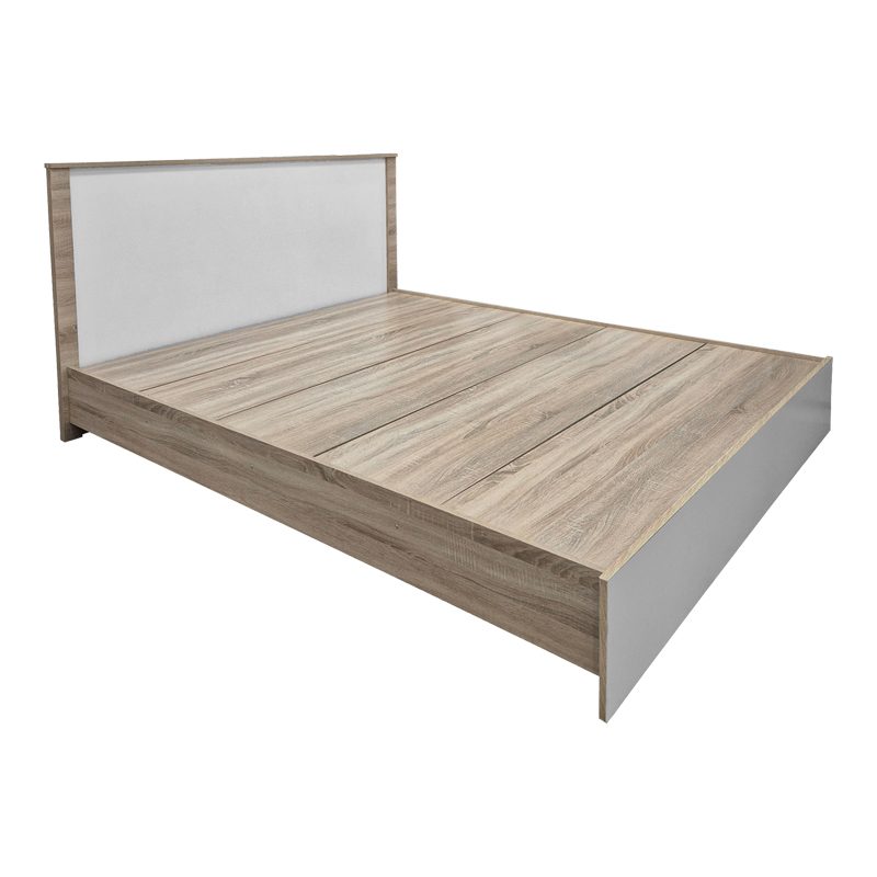 Κρεβάτι με στρώμα Athos Utopia sonoma και λευκό 160x200εκ