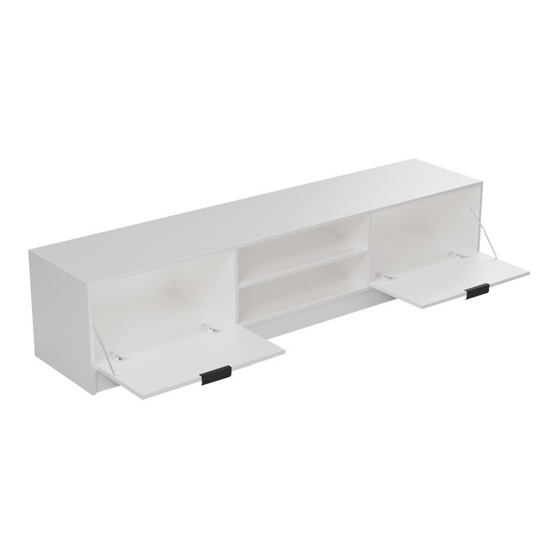 Έπιπλο τηλεόρασης Lemardo λευκό 180x40x40εκ