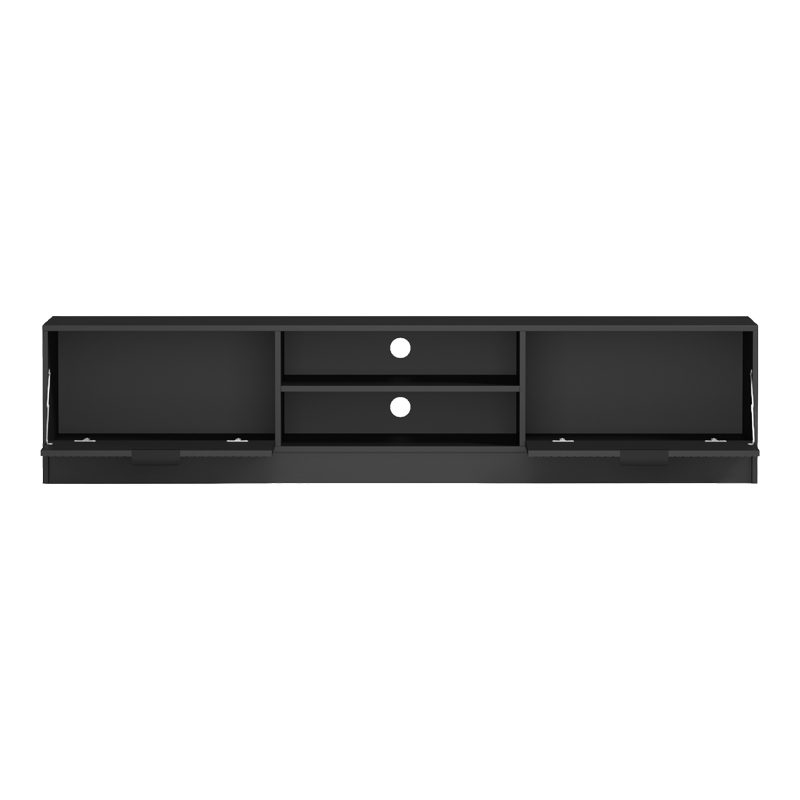 Έπιπλο τηλεόρασης Lemardo μαύρο 180x40x40εκ