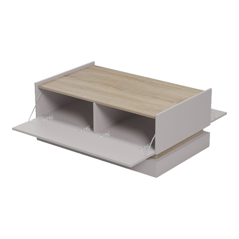 Τραπέζι σαλονιού Wendo γκρι-sonoma 97x60x40εκ